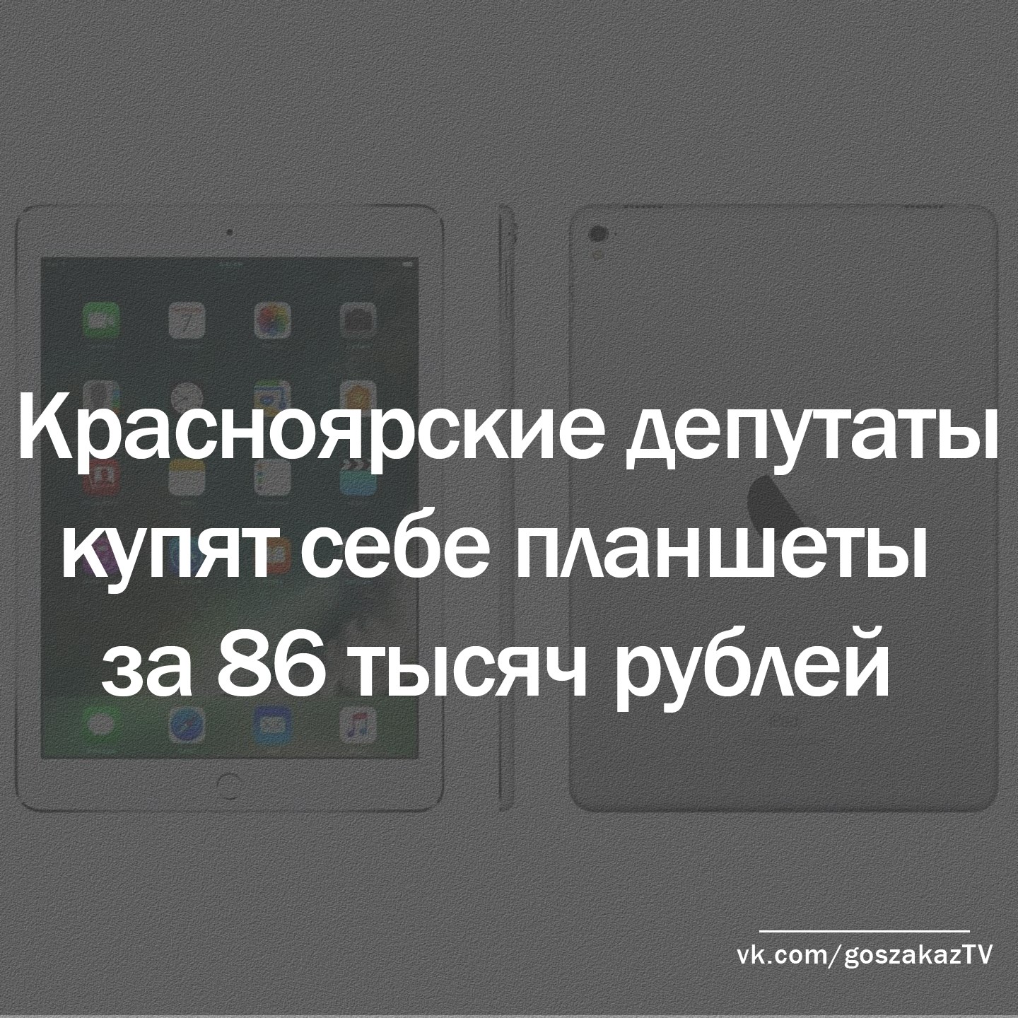 Для красноярских депутатов закупят планшеты ценой в 86 тысяч рублей