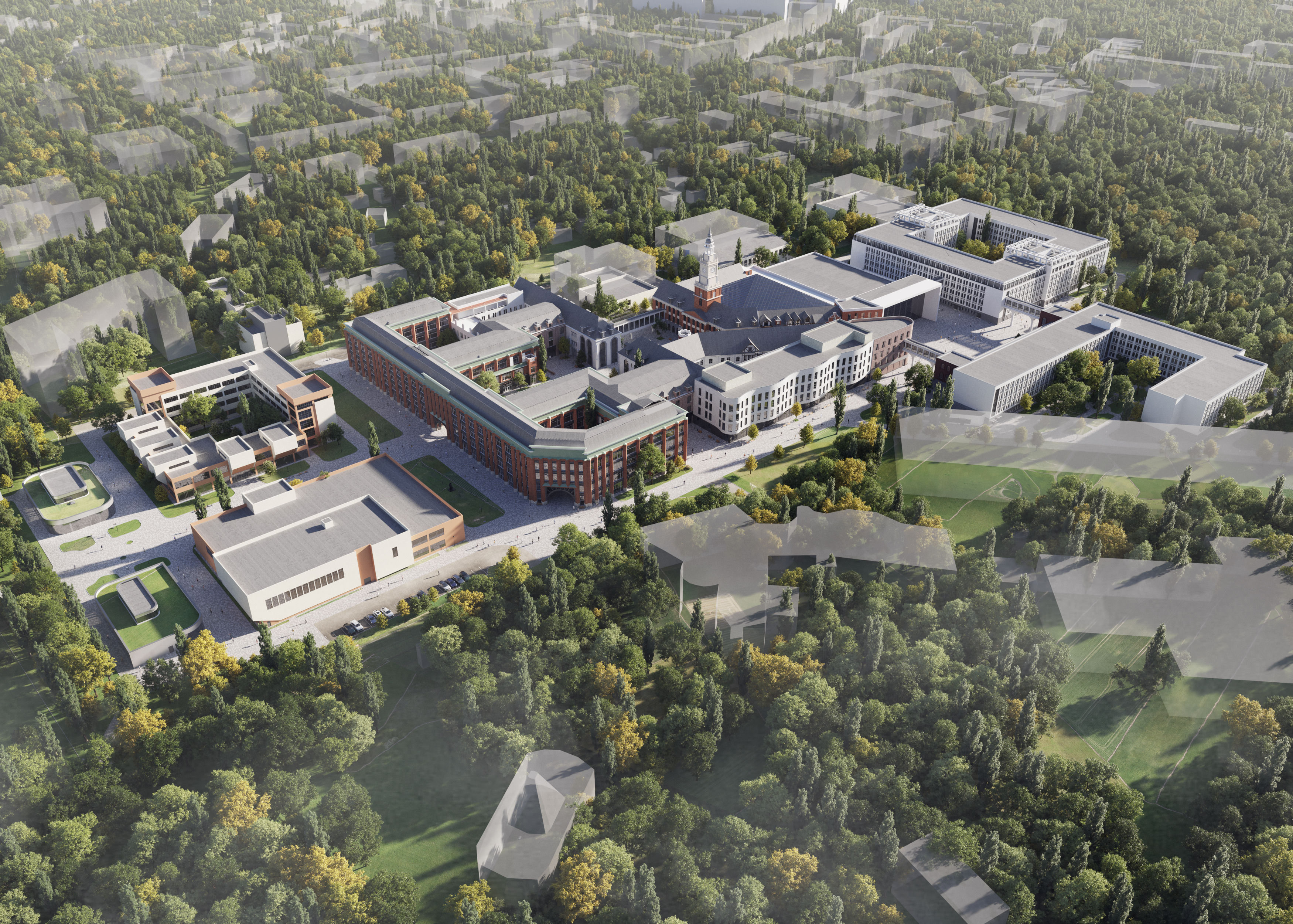 В Калининграде началось остекление корпусов будущего кампуса мирового уровня «Кантиана»