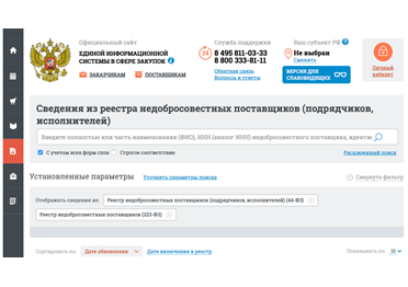 ФАС России разъясняет спорные вопросы по ведению Реестра недобросовестных поставщиков