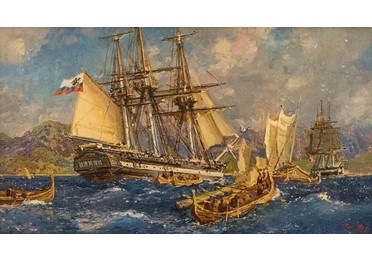  7 августа 1803 года стартовала первая русская кругосветная экспедиция под командованием Крузенштерна