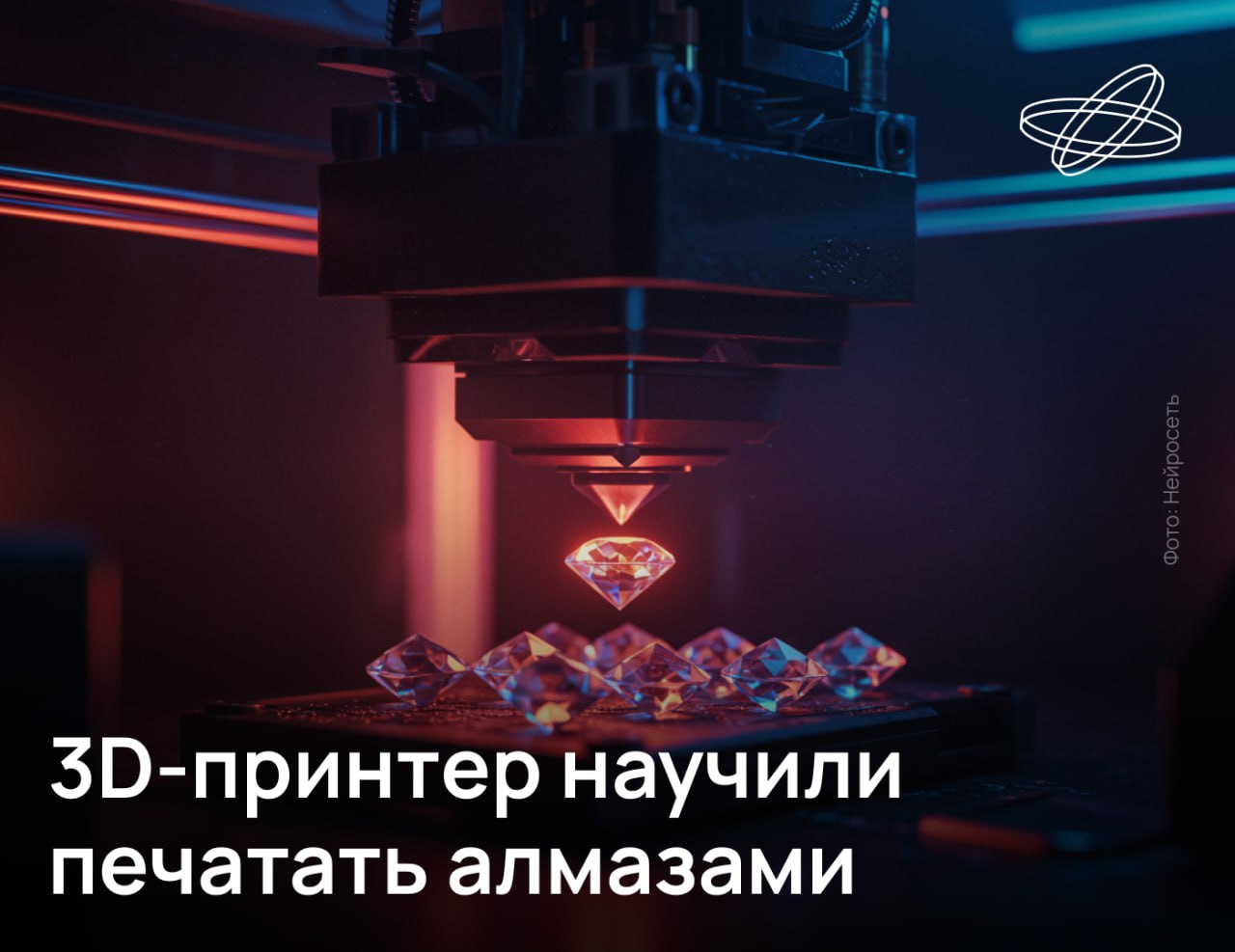 В Институте металлургии и материаловедения им. А.А. Байкова РАН разработали технологию печати высококачественных алмазных изделий методом аддитивного формирования из газовой фазы.