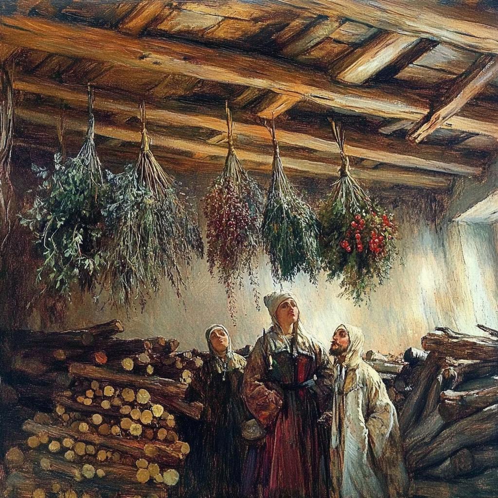 Сушнина под потолком