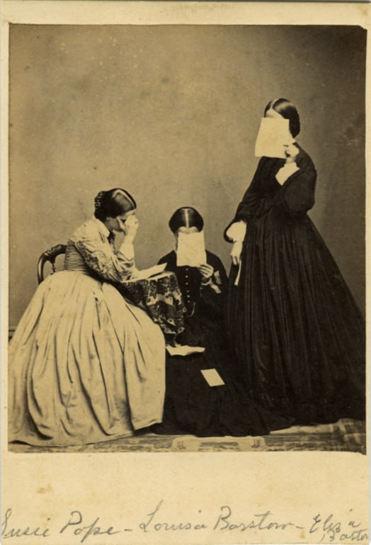 Портрет Сьюзи Поуп, Луизы Барстоу и Элизы Барстоу, 1890-е, США