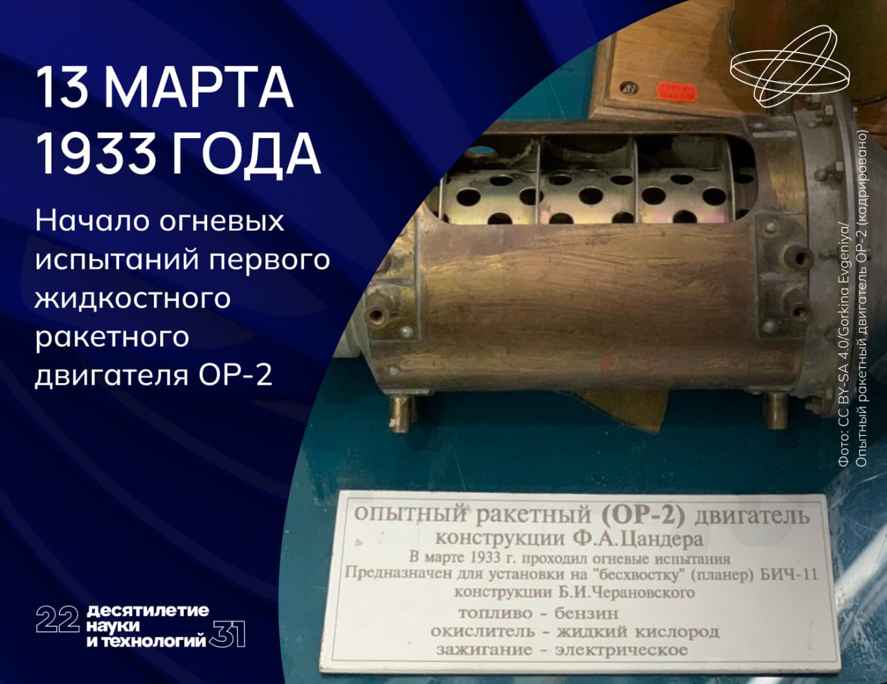 Свой первый ракетный двигатель Фридрих Цандер сделал из паяльной лампы. 