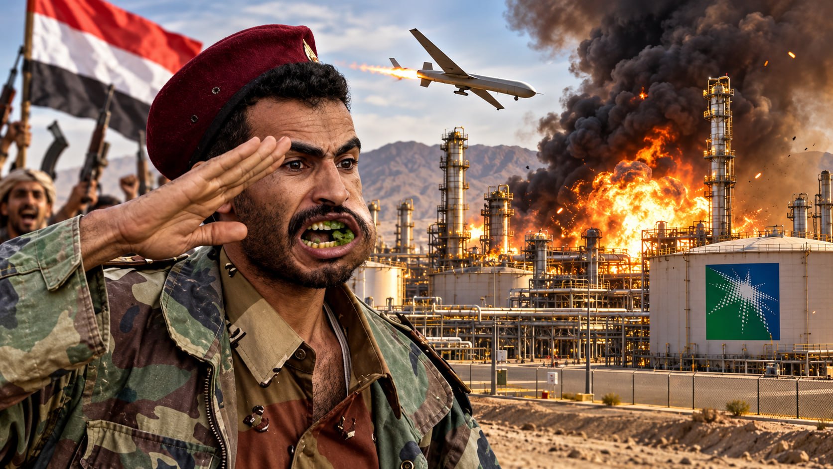 Хуситы практически уничтожили нефтекомплекс Saudi Aramco в Абха